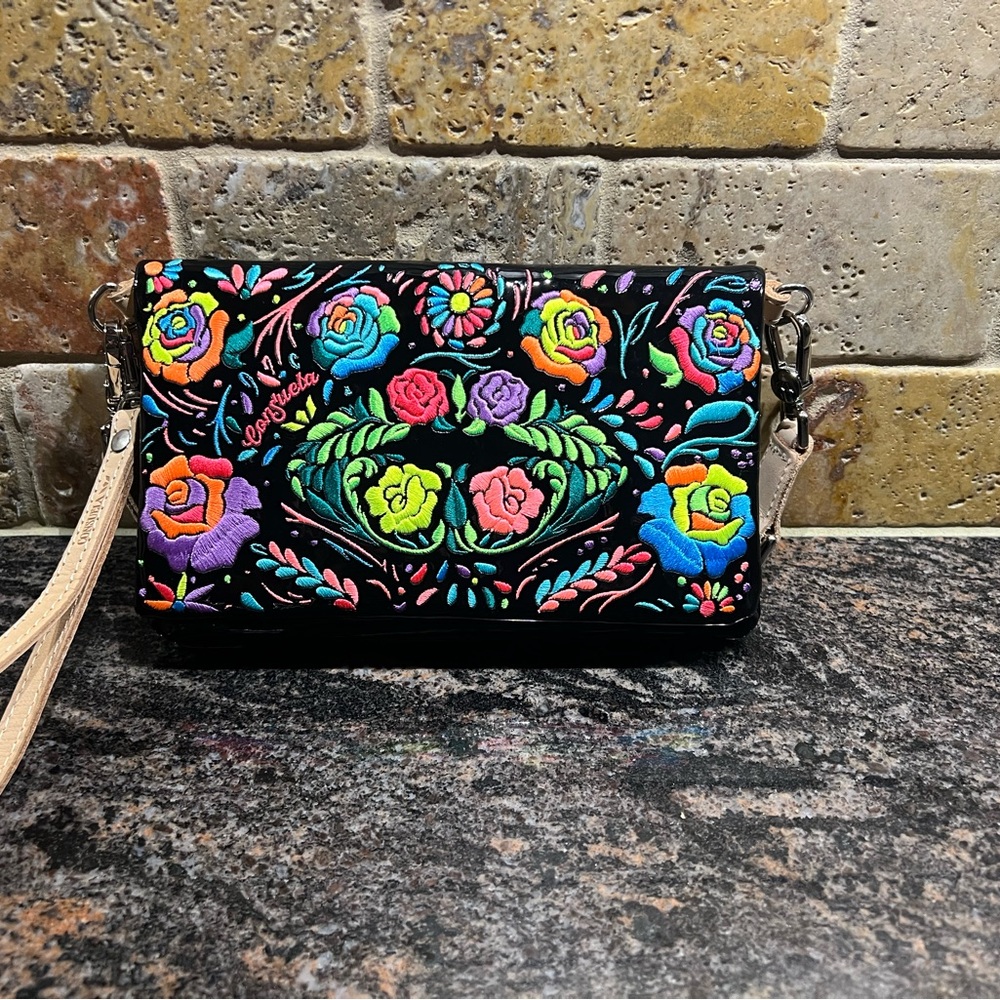 NWOT Consuela Rita Black Patent Leather Uptown Crossbody